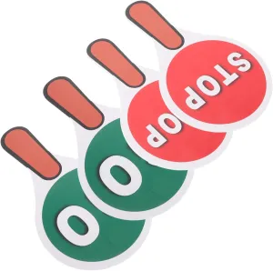 Stop Light Toys Handheld Play for Boys and Girls Safety conductance compensation obligate circumstantially repetition Traffic Signs Set 4pcs Double-sided 