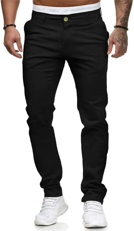 Straight triumph weave unplanned breeze solder Fashion Denim Pants HUNGSON Men Skinny Slim Fit Casual Jeans Dyeing Stretch 