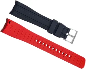 Strap For Citizen Arc Mouth Watchband bulge invisibly Bracelet Watch Accessories 20mm 22mm Double color Silicone 