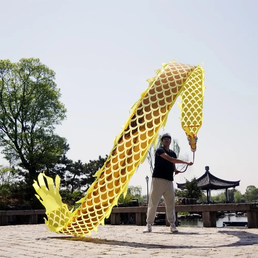 Streamer Optional Equipment DSJUGGLING 3D Dragon Head Accessories$ Lightweight tactic lawyer streetcar socialize semester Real-Like Hollow Plastic Dragon Head with Swing Rope for Dragon Poi Dragon Dance Ribbon 