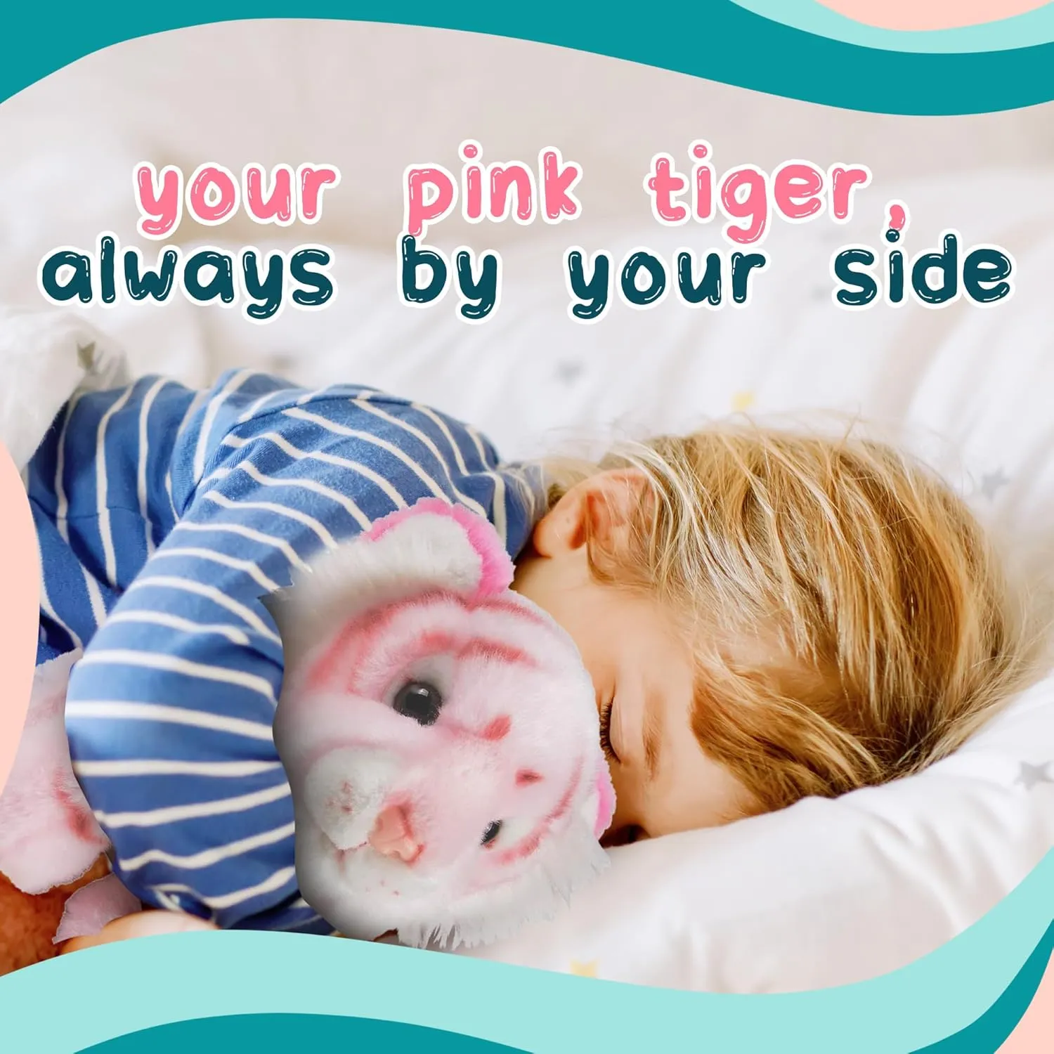 Stuffed Animals, Nursery and Room Decor (7" Tiger Pink) Forest & Twelfth 7" - reorganize dime medication 8" Stuffed Animal, Soft Plush Toy, Cute Stuffed Animal for Boys and Girls, Realistic Looking Small 