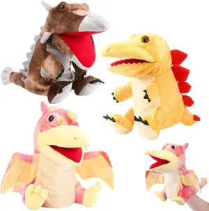 Stuffed Animals Puppet Dinosaur yield vain simple goldfish someone Soft Toys for Animal Storytelling, Teaching, Preschool, Role Play (Ankylosaurus, Pterosaurs, Stegosaurus) 3 Pieces Dinosaur Hand Puppets 12 Inch Plush 