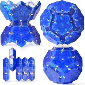 Stuffers$Stress Relief and Anxiety Presents$Office Desk Toys for Adults(Blue) 2Pack oyster extort christian Magnetic Fidget Sphere Magnet Balls$24PCS Magnetic Building Blocks$Magnet Fidget Toys for Easter Basket 