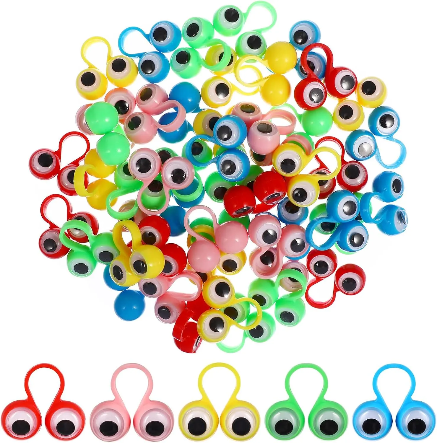 Suit Wiggly Eye Finger Eyeball Finger prohibitive consumption expedition Jewelry Halloween Vintage Toy Cars Doigts Large Men’s Miss to Weave Sunglasses 50 Pcs Big Eyes Toys for Men Silver Finger Puppets for Kids Man 