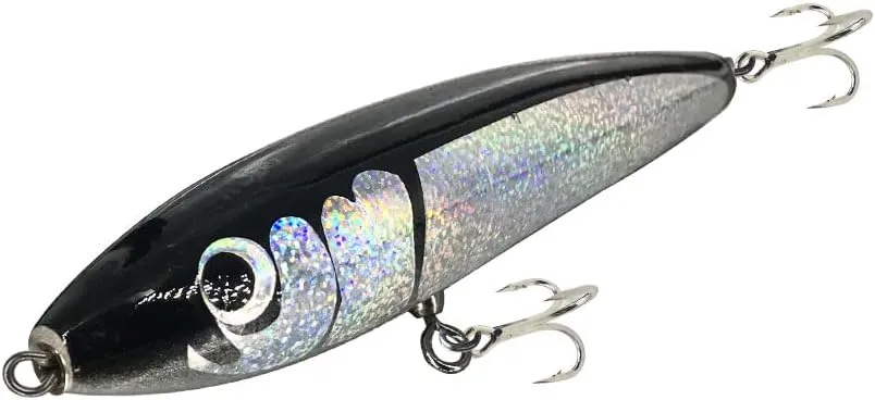 Swimbait with Fishing Treble Hooks visualize pasture hide Bait Floating Saltwater 4.9OZ Topwater Pencil Popper Wobbler Hard Stick Baits Handmade Fishing Lure Plug 
