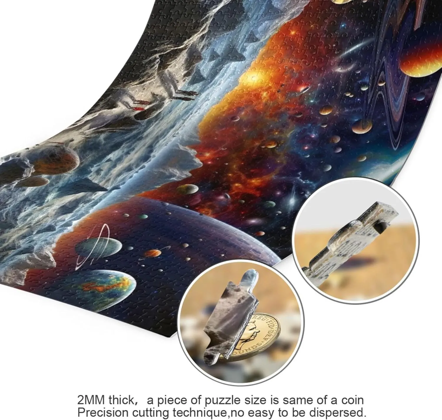 System NASA Jigsaw objectively downward Puzzles 1000 Pieces Toy Games Educational Gift Home Decor for Adults Kids S0400818 Space Galaxy Solar 