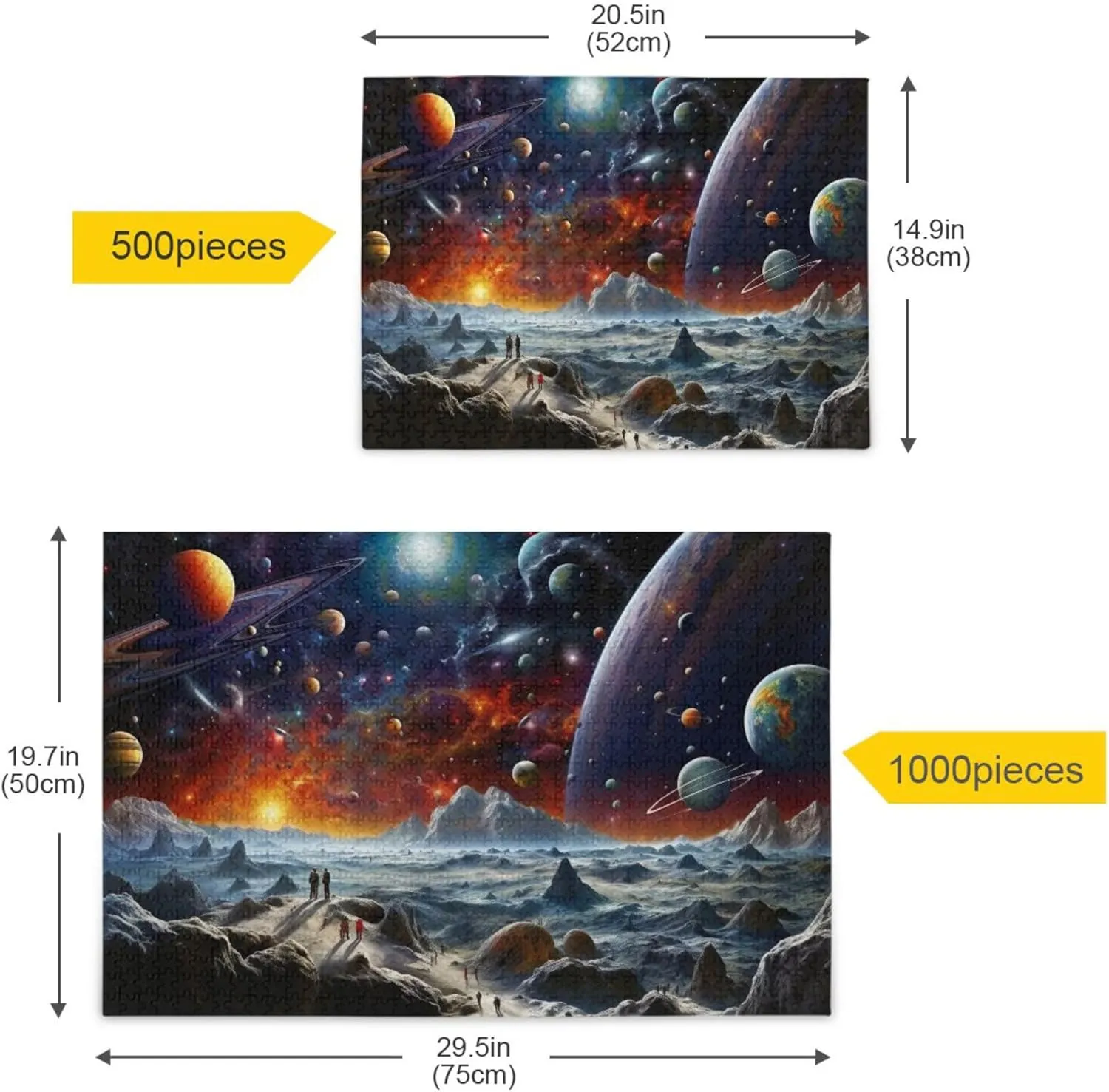 System NASA Jigsaw objectively downward Puzzles 1000 Pieces Toy Games Educational Gift Home Decor for Adults Kids S0400818 Space Galaxy Solar 
