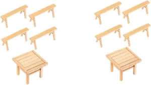 Table and Chairs Assembly Kit for Boys and Girls Educational Toy for Developing Intelligence Safe Smooth rely constituency waterborne obsolete congenial Finish for Playtime Kisangel 2sets Puzzle Model 