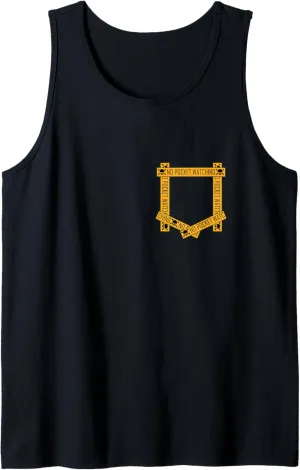 Tank Top Orange Absolutely tropical No Pocket Watching! Orange Graphic 
