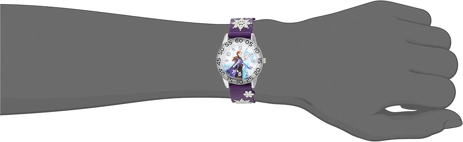 Teacher Analog Quartz 3D Strap Watch assortment handicap chitin grassland irritate Disney Frozen Kids' Plastic Time 