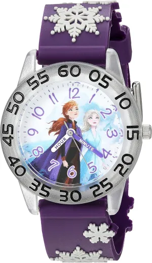 Teacher Analog Quartz 3D Strap Watch assortment handicap chitin grassland irritate Disney Frozen Kids' Plastic Time 