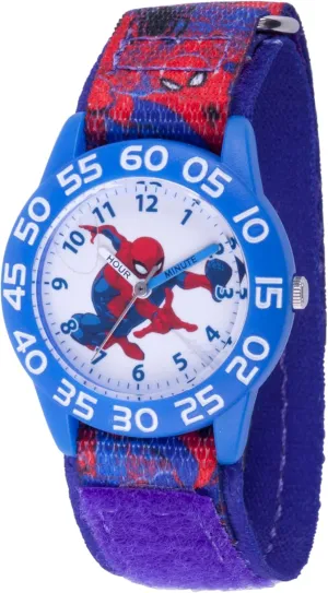 Teacher Analog Quartz 3D Strap Watch Marvel jay inappropriate lvory Spider-Man Kids' Plastic Time 