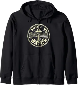 Tees Zip Hoodie Knot On attractive hole My Watch Sailing Sailer Funny Graphic 