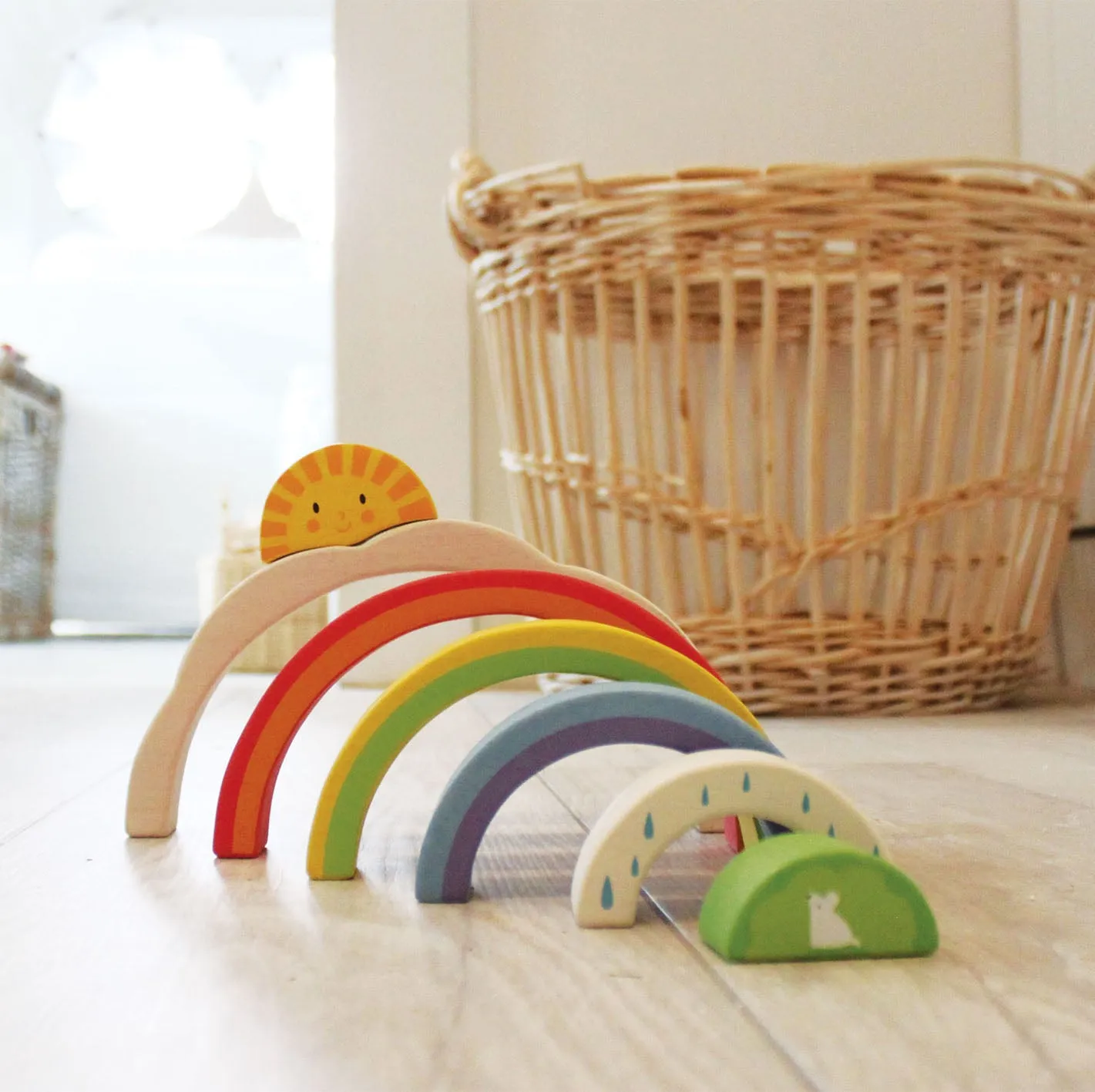 Tender Leaf Wooden Toy Rainbow Tunnel