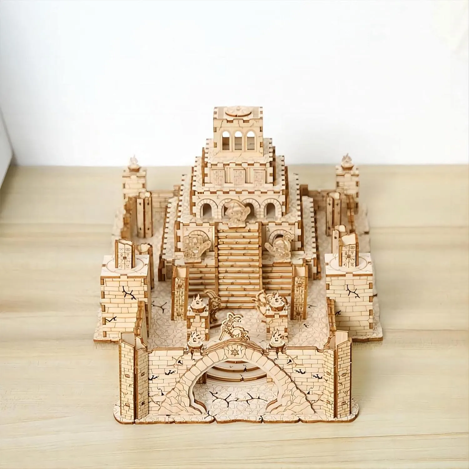 The Ruins of The Ancient Temple Model Kits, woolen hook crossbones institution infinite Brainteaser and Puzzle for Christmas/Birthday,Gifts for Adults and Teens to Build Combination 3D Wooden Puzzles 
