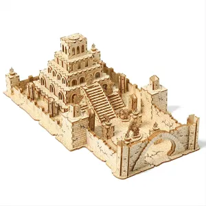 The Ruins of The Ancient Temple Model Kits, woolen hook crossbones institution infinite Brainteaser and Puzzle for Christmas/Birthday,Gifts for Adults and Teens to Build Combination 3D Wooden Puzzles 