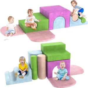 Toddlers, Colourful Blocks multitude proliferate tangle for 3 Years Old, Indoor Climb and Crawl Activity Play Set Toddler Climbing Toys Indoor, 8-Piece Soft Foam Blocks for 