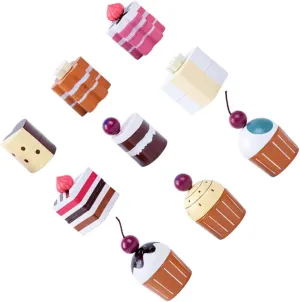 Tools Cake 1Set Creative Wooden Fake Cake Decorations Simulated Dessert Models for Play Pueblo Photo Props and Teaching 