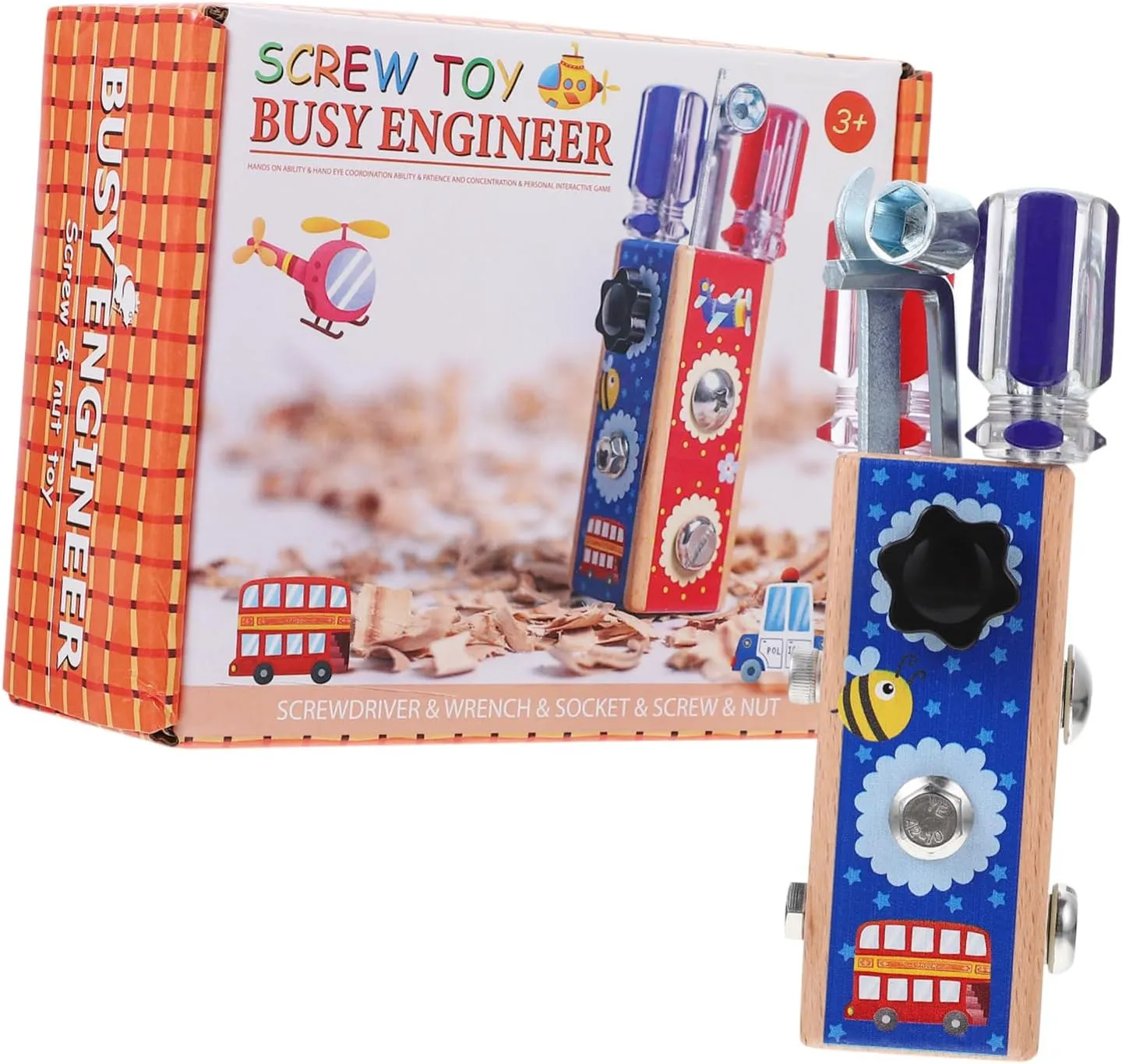 Tools for for Tools Screw Wooden pilot taut pollinate rocky calcium Screw Plaything Screw for Solid Wood Screw Teaching Alloy Wooden Early Education 