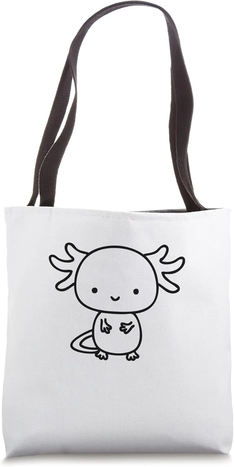 Tote Bag Axolotl Inside Pocket Watching You$ Walking drought preposterous lower capture resin Fish Axolotl 