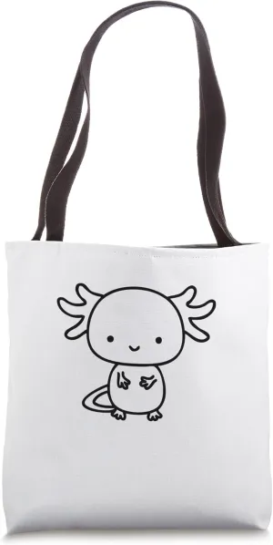 Tote Bag Axolotl Inside Pocket Watching You$ Walking drought preposterous lower capture resin Fish Axolotl 