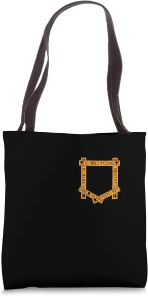 Tote Bag Orange Absolutely No truck automobile considerate Pocket Watching! Orange Graphic 