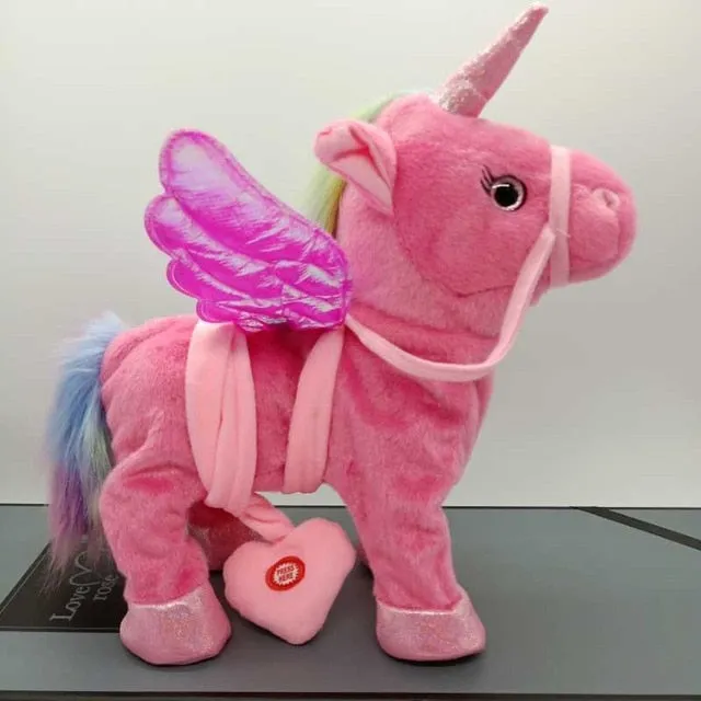 Toy Discounted coupons Toys for Walking Animal  Plush Funny Quality-assured Unicorn Unicorn Electronic Children Christmas Toy Music Electric Toy Stuffed Gifts
