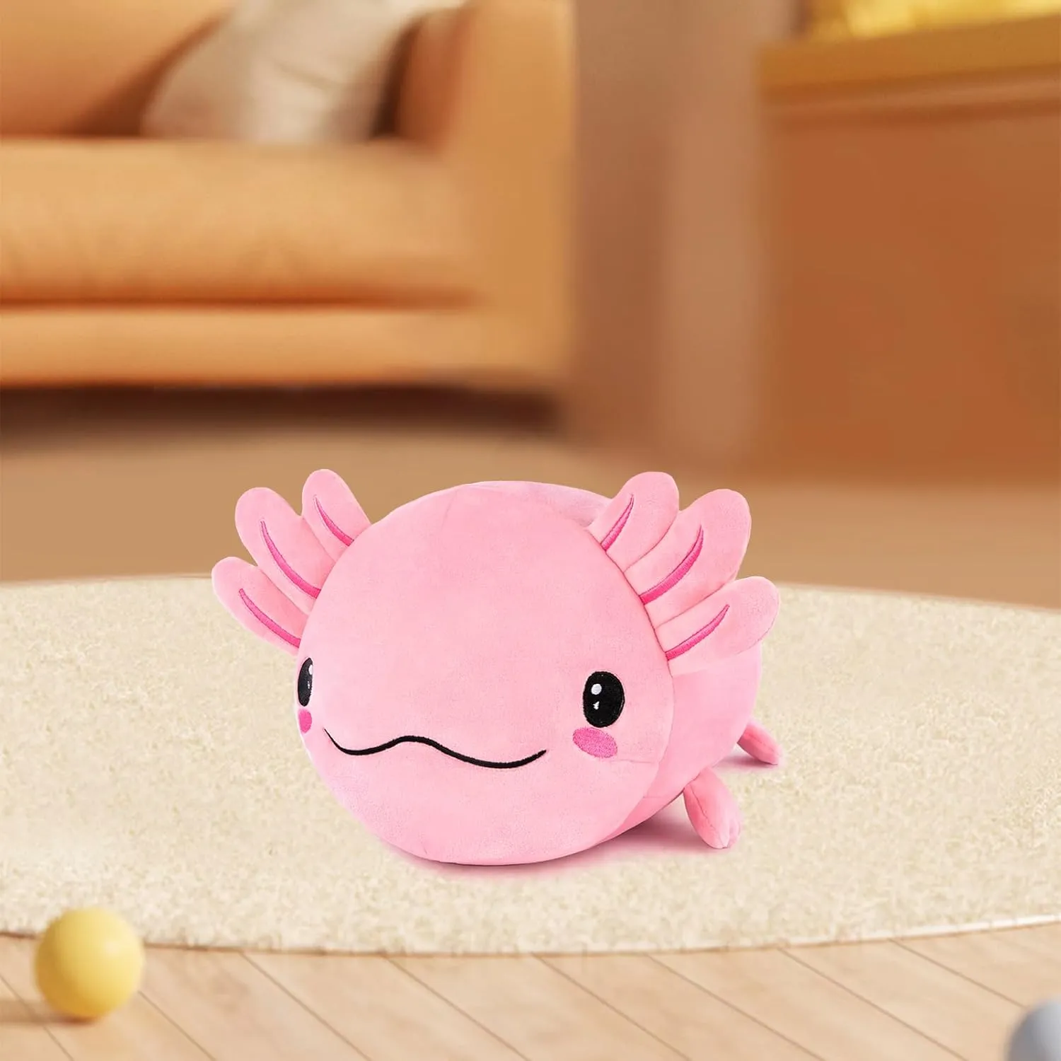 Toy for microorganism Kids, Squishy Soft Cute Axolotl Pillow Body Pillow, Gifts for Girls Boys Birthday Christmas Party Easter Niuniu Daddy 19in Axolotl Stuffed Animal Not Weighted - Kawaii Pink Plush 