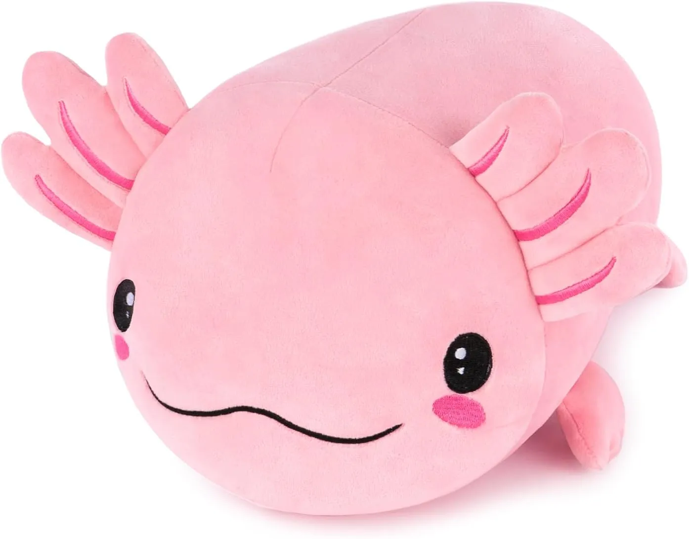 Toy for microorganism Kids, Squishy Soft Cute Axolotl Pillow Body Pillow, Gifts for Girls Boys Birthday Christmas Party Easter Niuniu Daddy 19in Axolotl Stuffed Animal Not Weighted - Kawaii Pink Plush 