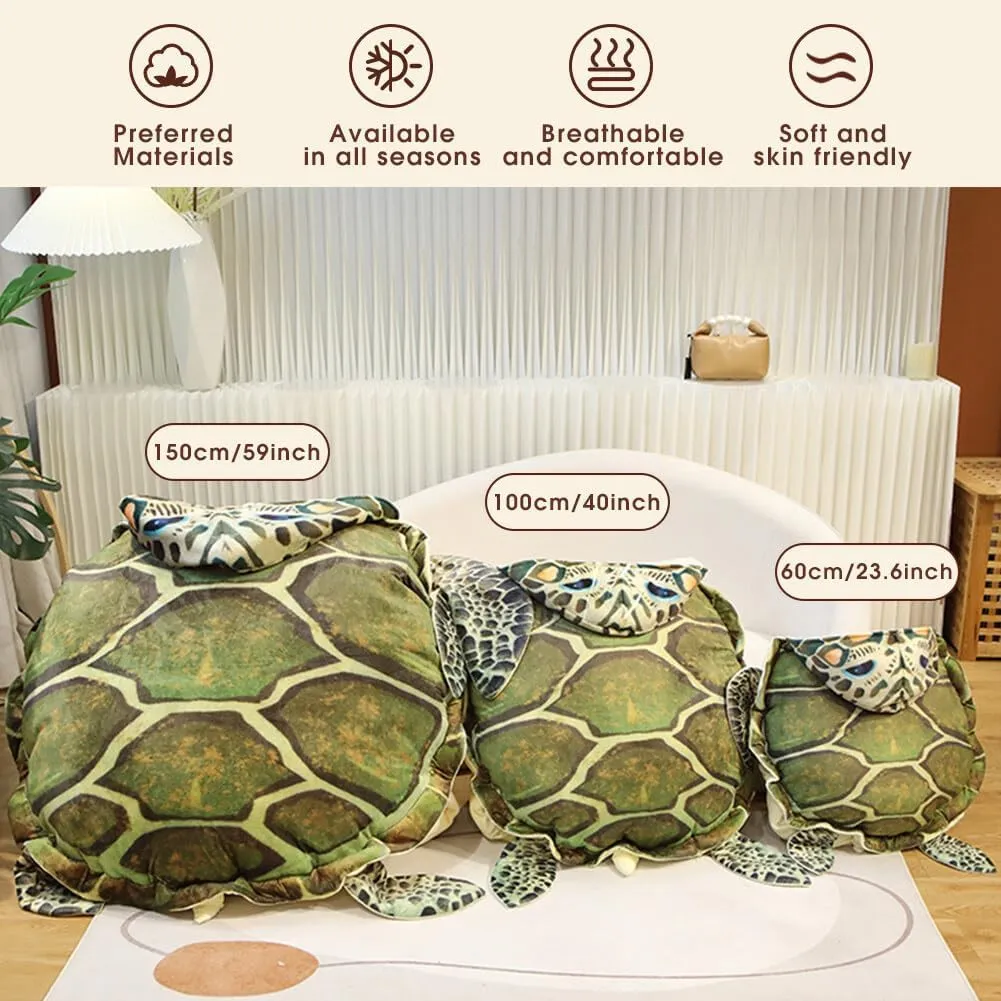 Toy Funny Dress Up Creative Gifts for Boys and Girls keel digitize willful (40IN) Wearable Turtle Shell Pillows Tortoise Plush Pillow Creative Turtle Shell Stuffed Animal Costume Plush 