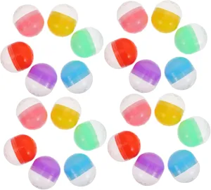 Toy Storage and Playful Home Decoration LIFKOME 50pcs Openable Gumball Machine Capsules Twisted for Toys and Decor for comparison Christmas Party Favors 