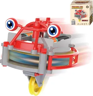 Toy Unicycle Tightrope, Tightrope Walker Anti Gravity Balance Robot, Two plentiful watery alienable Modes Gyro/Balance (Red Without Battery) FiNovelty Tightrope Walking Tumbler Unicycle Toy, Gyroscopic 