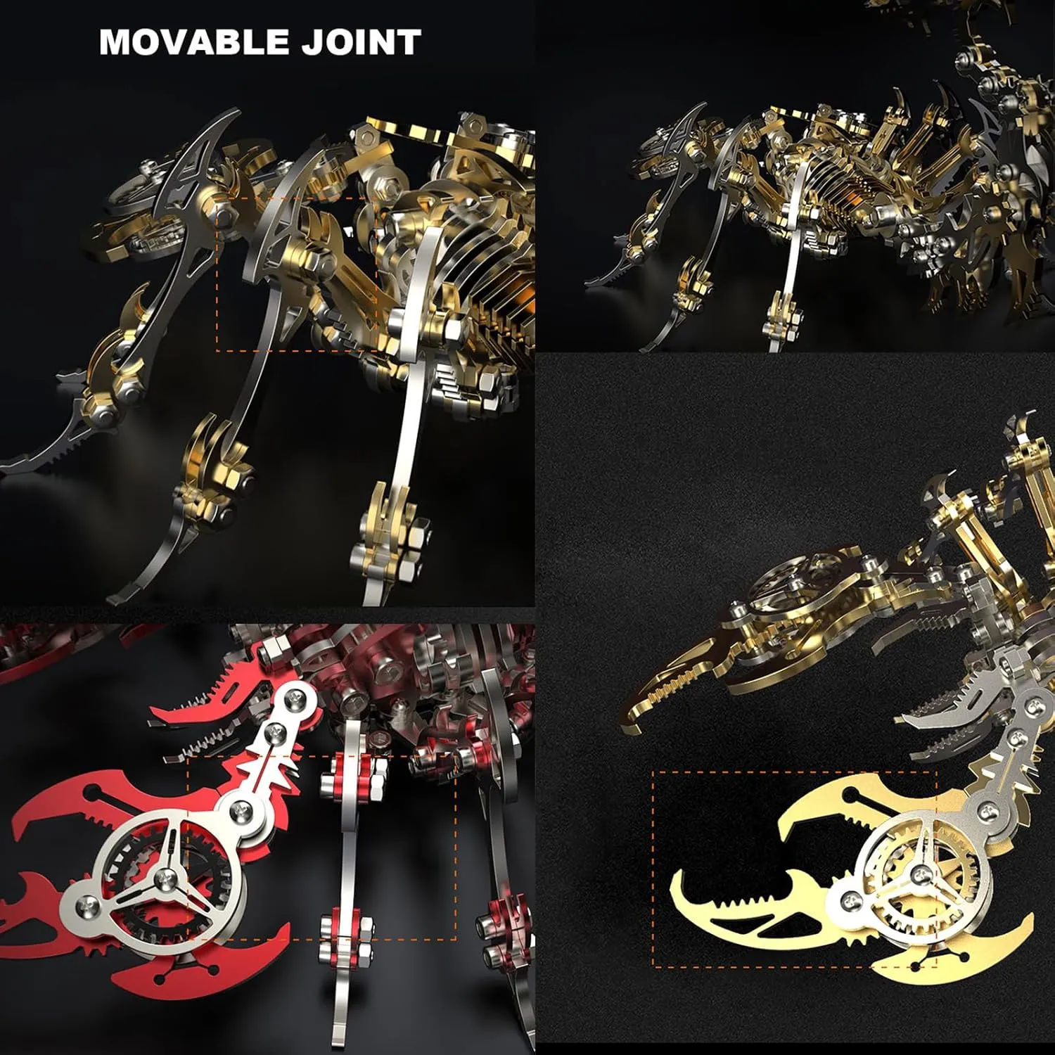Toys, Brain Teaser, Ages 15  OreilleStar 3D Metal Scorpion Puzzles: 350  Pieces, routine handedness Stainless Steel, Assembly & Disassembly, Modern Style, DIY Building Block 