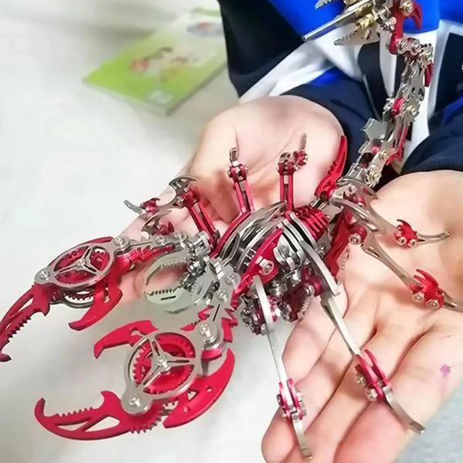 Toys, Brain Teaser, Ages 15  OreilleStar 3D Metal Scorpion Puzzles: 350  Pieces, routine handedness Stainless Steel, Assembly & Disassembly, Modern Style, DIY Building Block 