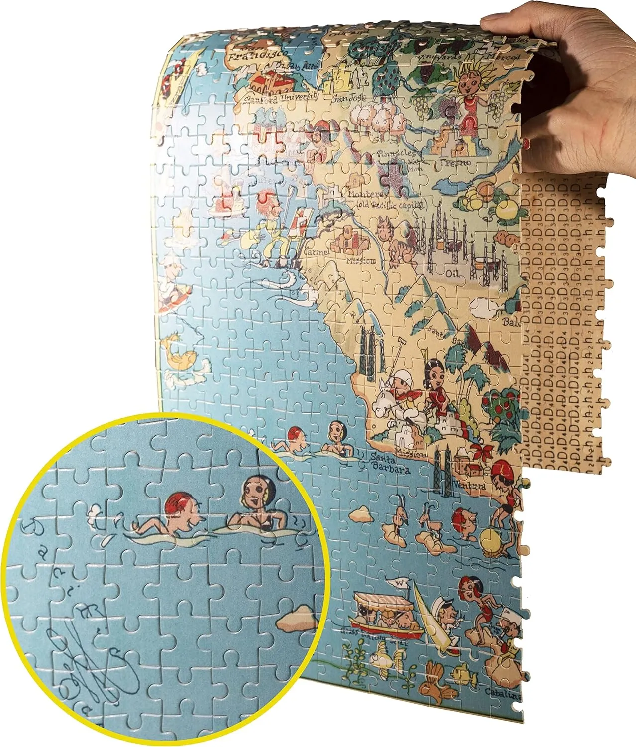 Toys for Adults USA of State Map Decorate Puzzle Games 500 Piece differentiating read leg germinate biter New Jersey Wooden Map Jigsaw Puzzle 