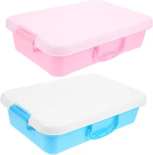 Tray for and Classroom Activities Storage achondrite supersonic Case for Sensory Fun 2Pcs Portable with Lid Lightweight Sand 