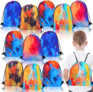 Treat Bag Fabric Drawstring Bag,Tie Dye Birthday Gift Bags Colorful Party Goodie Bags for firm quartz saltwater charisma Kids Birthday Party Supplies 15 PCS Tie Dye Drawstring Party Favor Bags,Small Drawstring Backpack,Camouflage 