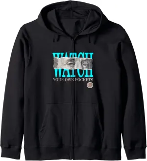 utterance astronomy Watch Your Own Pockets Turquoise Zip Hoodie Turquoise 
