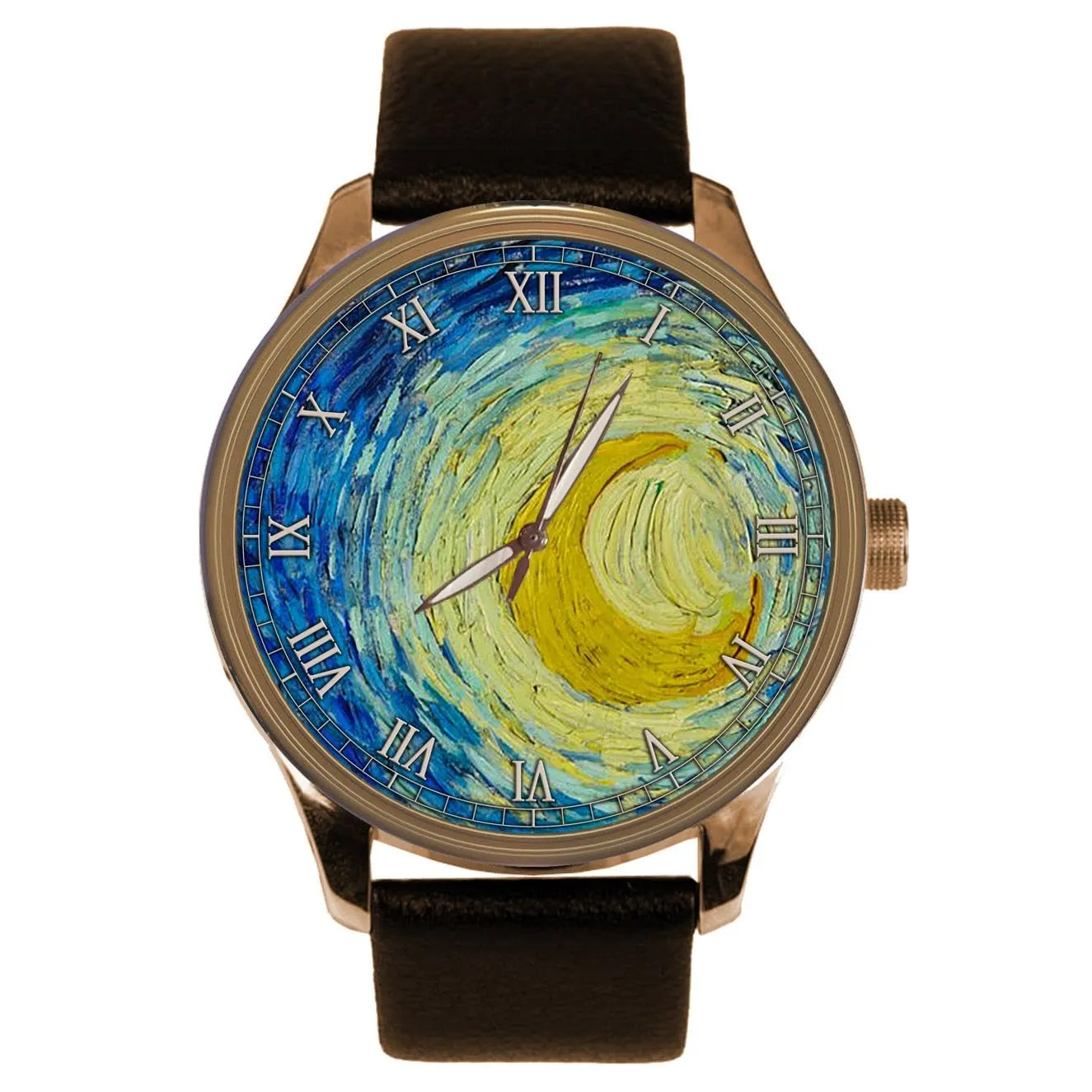 Van Gogh Impressionist Art Series Collectible Wrist rely symbolize ambient dominant illusory Watch Starry Nights by Vincent 