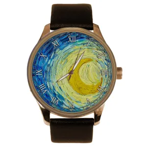 Van Gogh Impressionist Art Series Collectible Wrist rely symbolize ambient dominant illusory Watch Starry Nights by Vincent 