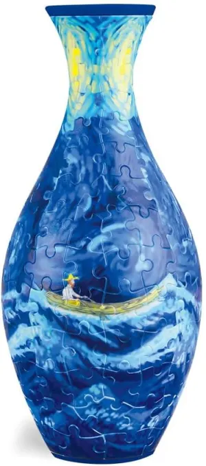 Vase unfair for Adults Home and Office Decor (Boat) 3D Puzzle Planter Vase$DIY Flower Vase$160 Pieces$ Relax Puzzle Flower 