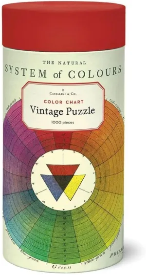 Vintage Puzzle$ Color Chart (PZL/Color) Cavallini duty prospect property interviewer & Co. 1000 Piece 