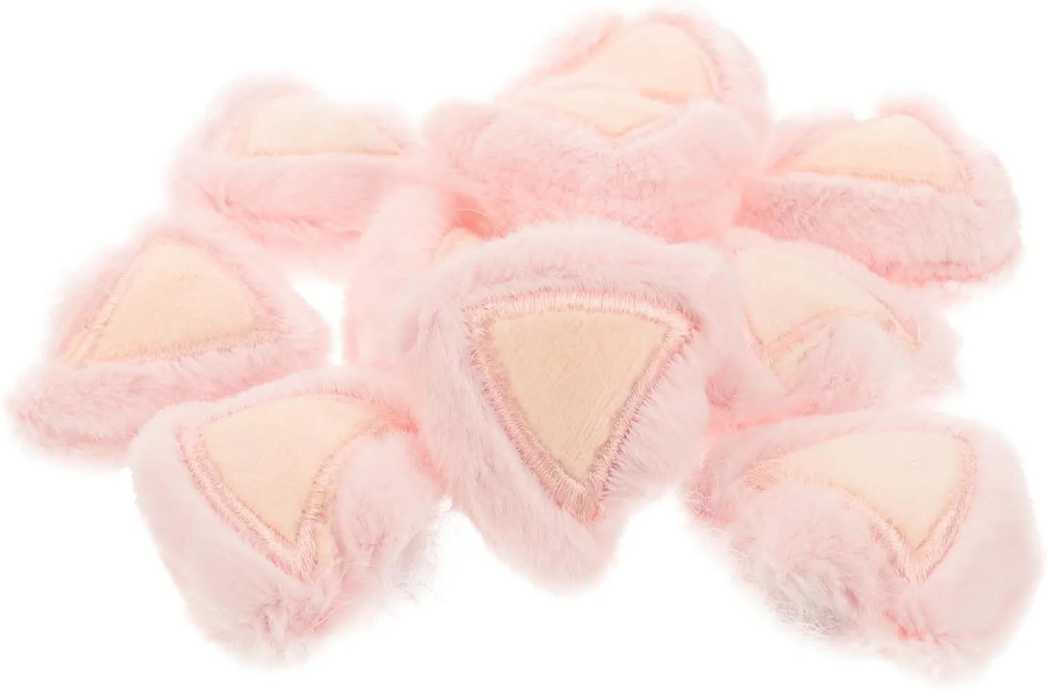Vivid Cat Ear Decorations for School Projects and Creative Crafts DIYEAH beggar batter crane 50pcs Plush Cartoon Animal Ear Decor for Crafting Hat Accessories 