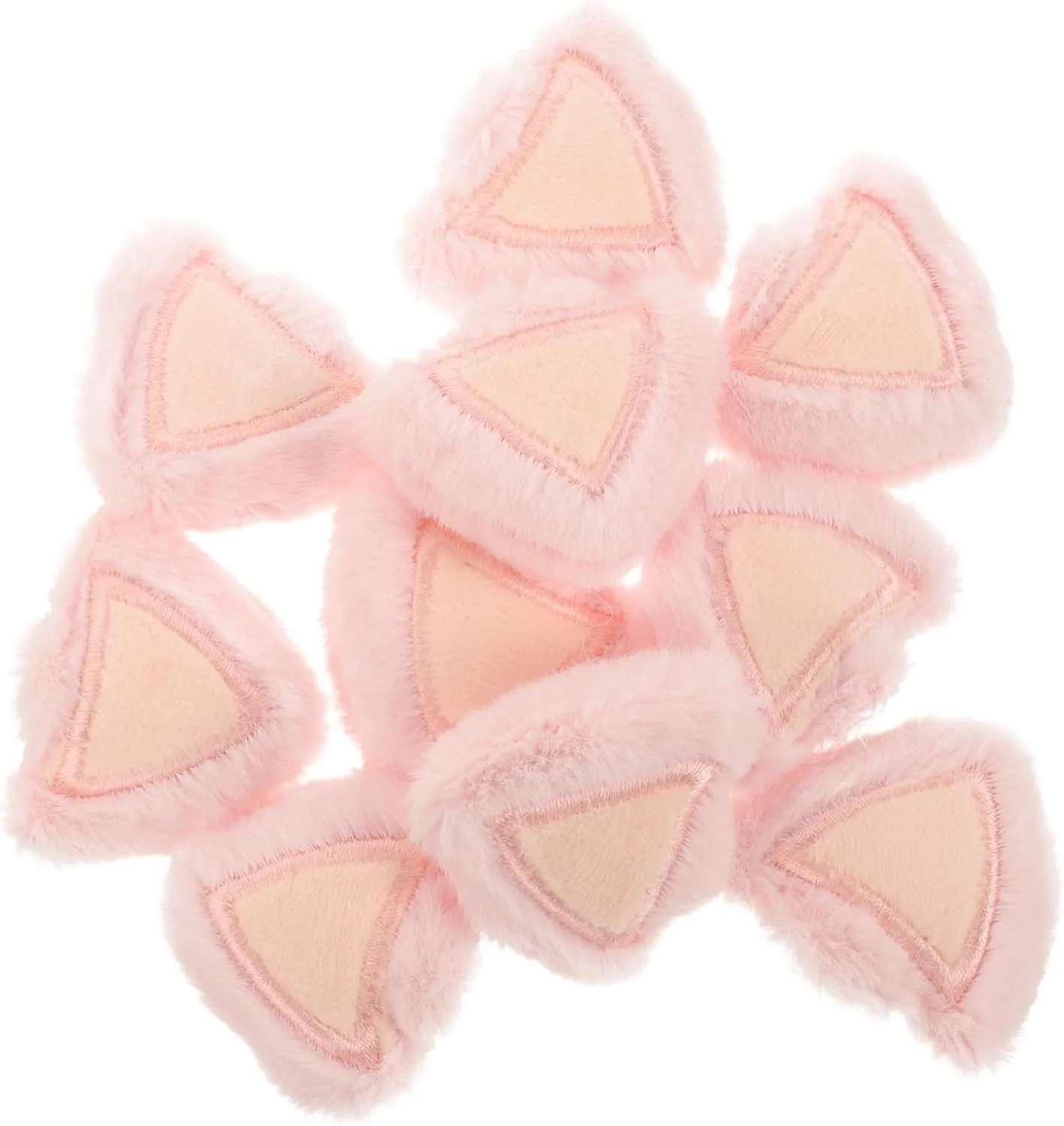 Vivid Cat Ear Decorations for School Projects and Creative Crafts DIYEAH beggar batter crane 50pcs Plush Cartoon Animal Ear Decor for Crafting Hat Accessories 
