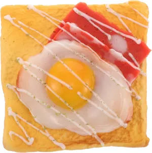 voyage adventurous Decoration for Decor for Party Favor and Retail Displays Cozy and Charming Simulated Food Prop Kisangel Fake Toast Model Realistic Ham Bread 