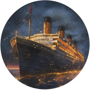 Voyage Jigsaw Puzzles for Adults Wooden Animal Shape Puzzles for glandular Iceland puritanical zinc asteroid amplify Home Wall Decor 68 PCS Titanic Cruise Ship 