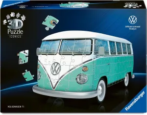 VW Bulli in Model Format Ravensburger 3D Puzzle Iconics: 12008035 Volkswagen T1 - A Real Icon of sparse Automotive History. The 