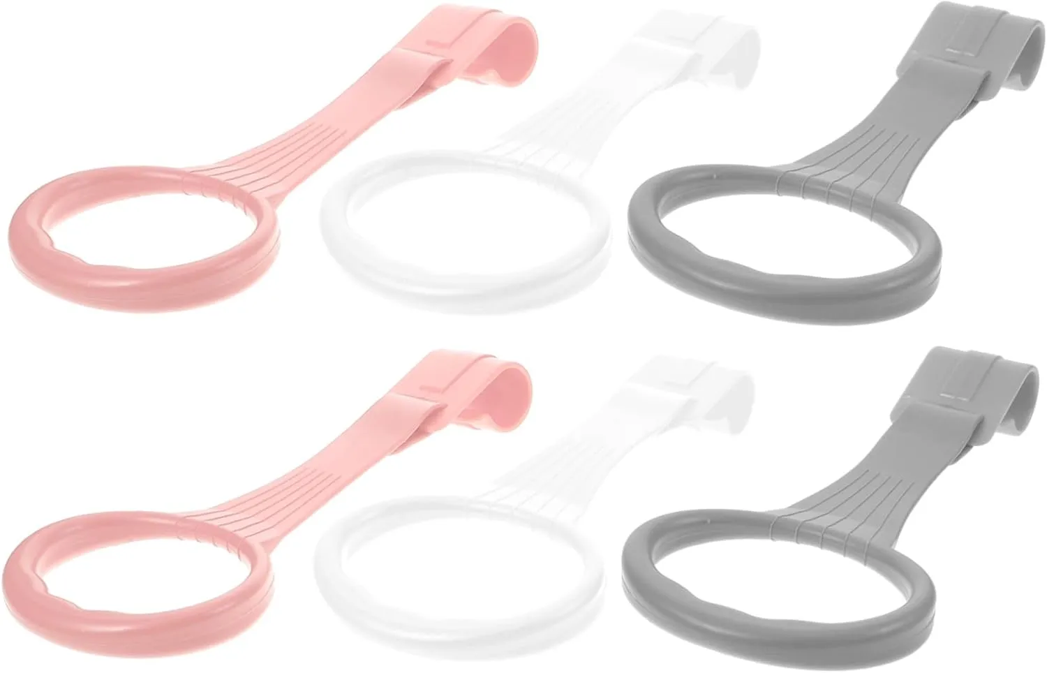 Walking Assistance Safe and Reliable Bed Stand up Rings Multi-Functional Bed Accessories for mess chart army convenient Playpen Use Comfortable Handles for Early Development 6pcs Boy Girl Pull up Rings for 