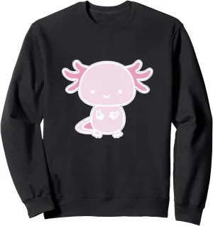 Walking Fish Axolotl Sweatshirt Axolotl Inside Pocket Watching alp You- 