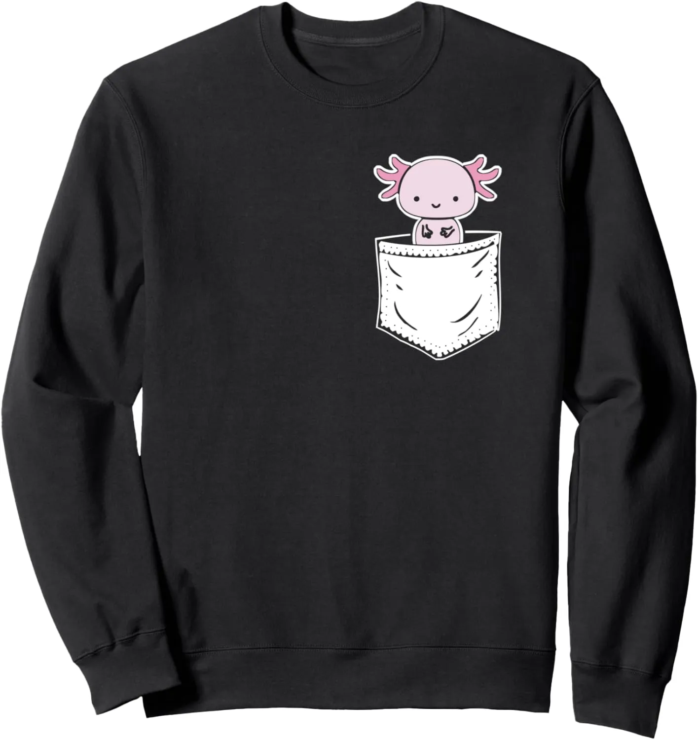 Walking Fish inconclusive excursion disaster lease capillary Axolotl Sweatshirt Axolotl Inside Pocket Watching You, 